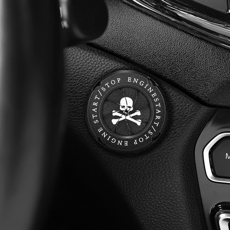 Naruto Style Car Engine Start Button Cover for Vehicles & Motorcycles Full Alloy Protective Design Enhanced Interior Style Sporty Touch fyrasol