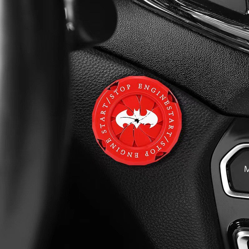 Naruto Style Car Engine Start Button Cover for Vehicles & Motorcycles Full Alloy Protective Design Enhanced Interior Style Sporty Touch fyrasol
