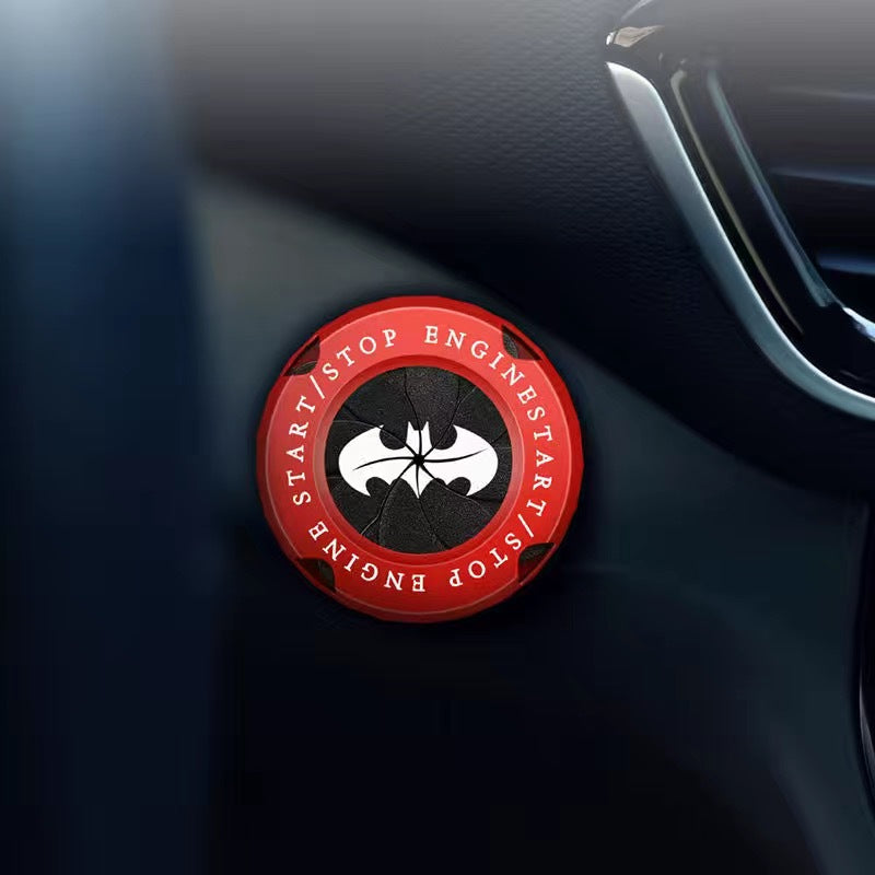 Naruto Style Car Engine Start Button Cover for Vehicles & Motorcycles Full Alloy Protective Design Enhanced Interior Style Sporty Touch fyrasol