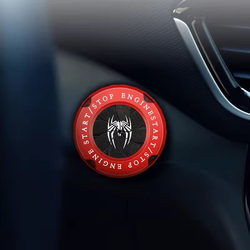 Naruto Style Car Engine Start Button Cover for Vehicles & Motorcycles Full Alloy Protective Design Enhanced Interior Style Sporty Touch fyrasol