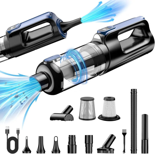 All-in-One Cordless Vacuum for Car & Home – 18000Pa, LED Light, Long Battery Life