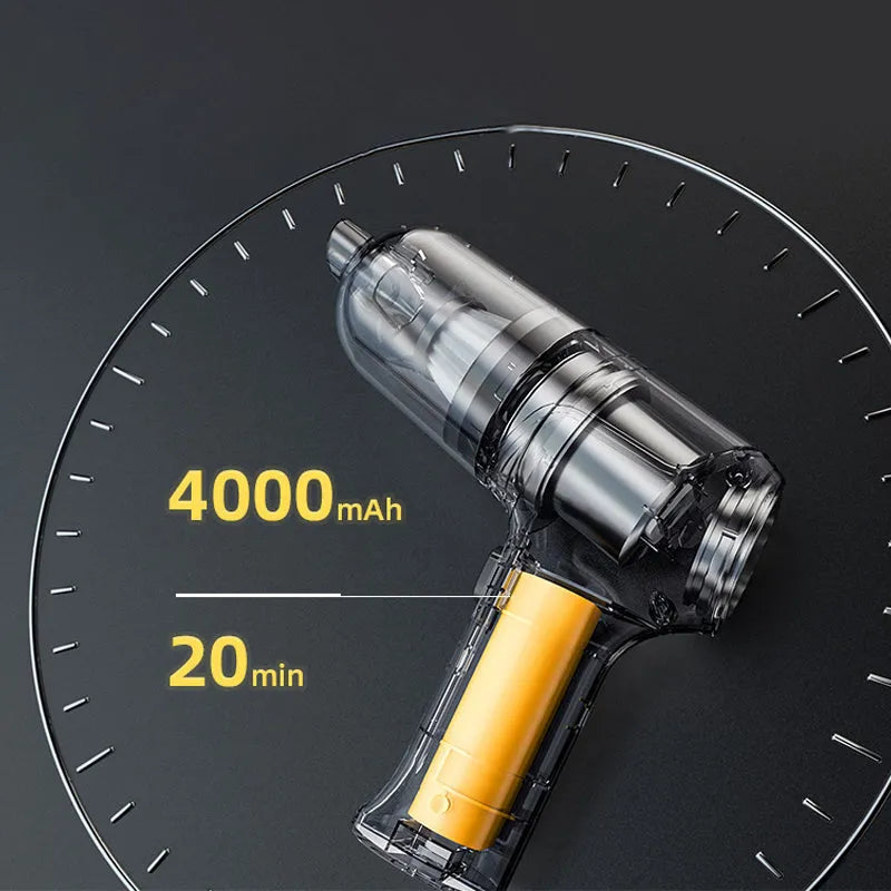 Wireless Portable Car Vacuum Cleaner – Powerful, Cord-Free Cleaning for Your Vehicle