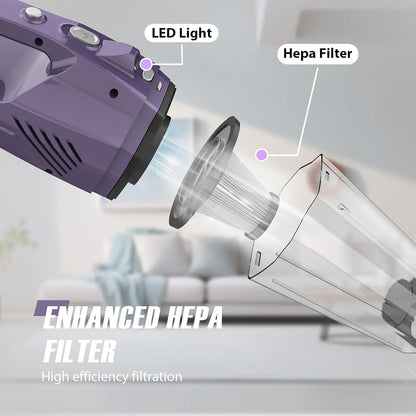 Cordless Handheld Car Vacuum – Powerful Suction, Lightweight & Rechargeable