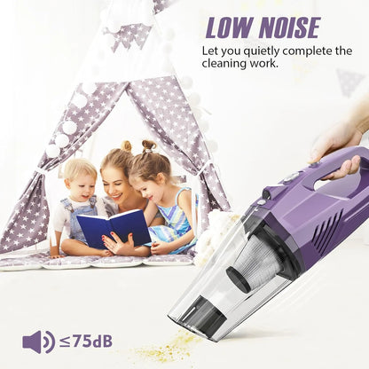 Cordless Handheld Car Vacuum – Powerful Suction, Lightweight & Rechargeable