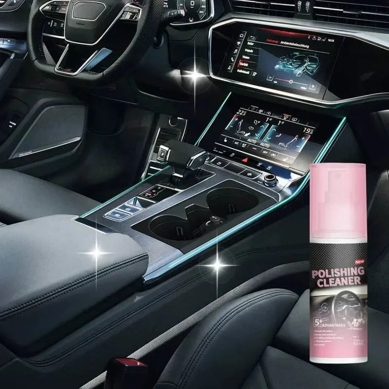 2-in-1 Car Interior & Polishing Cleaner – Shine & Clean in One Step
