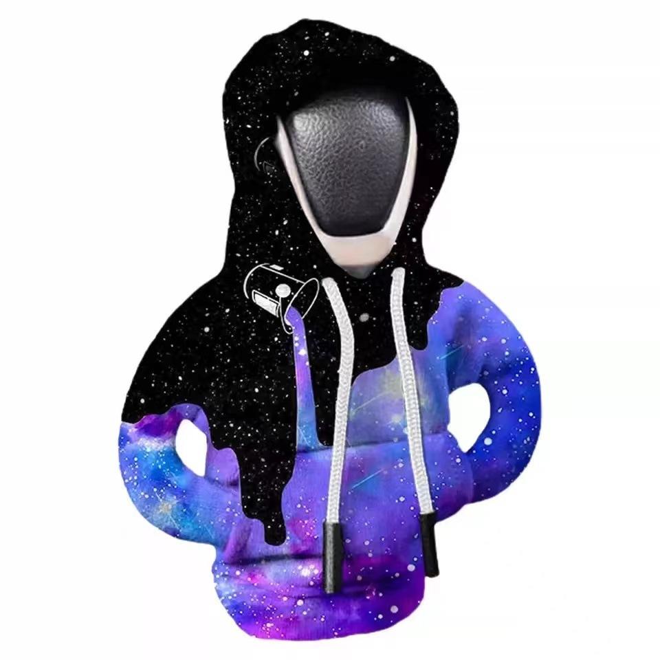 Creative Car Gear Shift Knob Cover – Decorative Protective Sleeve, Anti-Sweat Gear Lever Hoodie Style hoodies mini funny hoodie car decor fyrasol