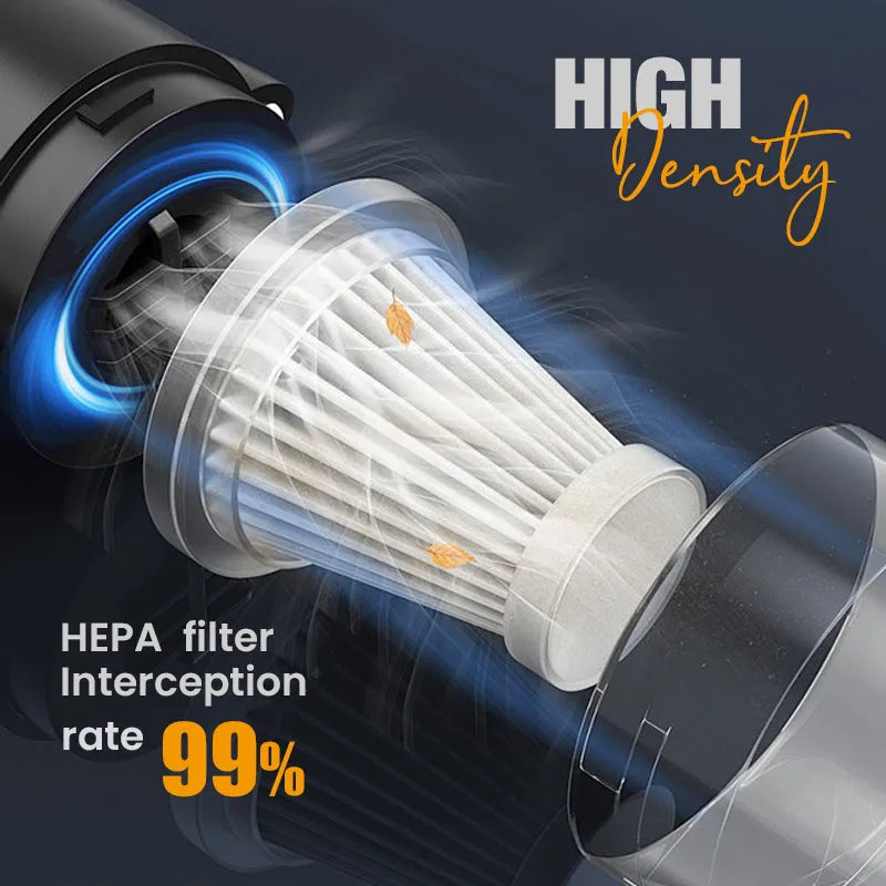 Handheld Cordless Car Vacuum – Perfect for Seats, Floors & Tight Spaces