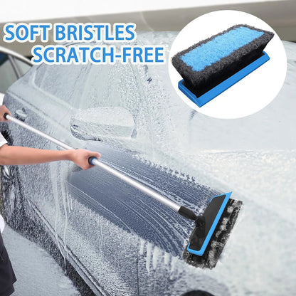62" Car Wash Mop & Brush Kit – Full Vehicle Cleaning Set with Squeegee, Towels & Tire Brush