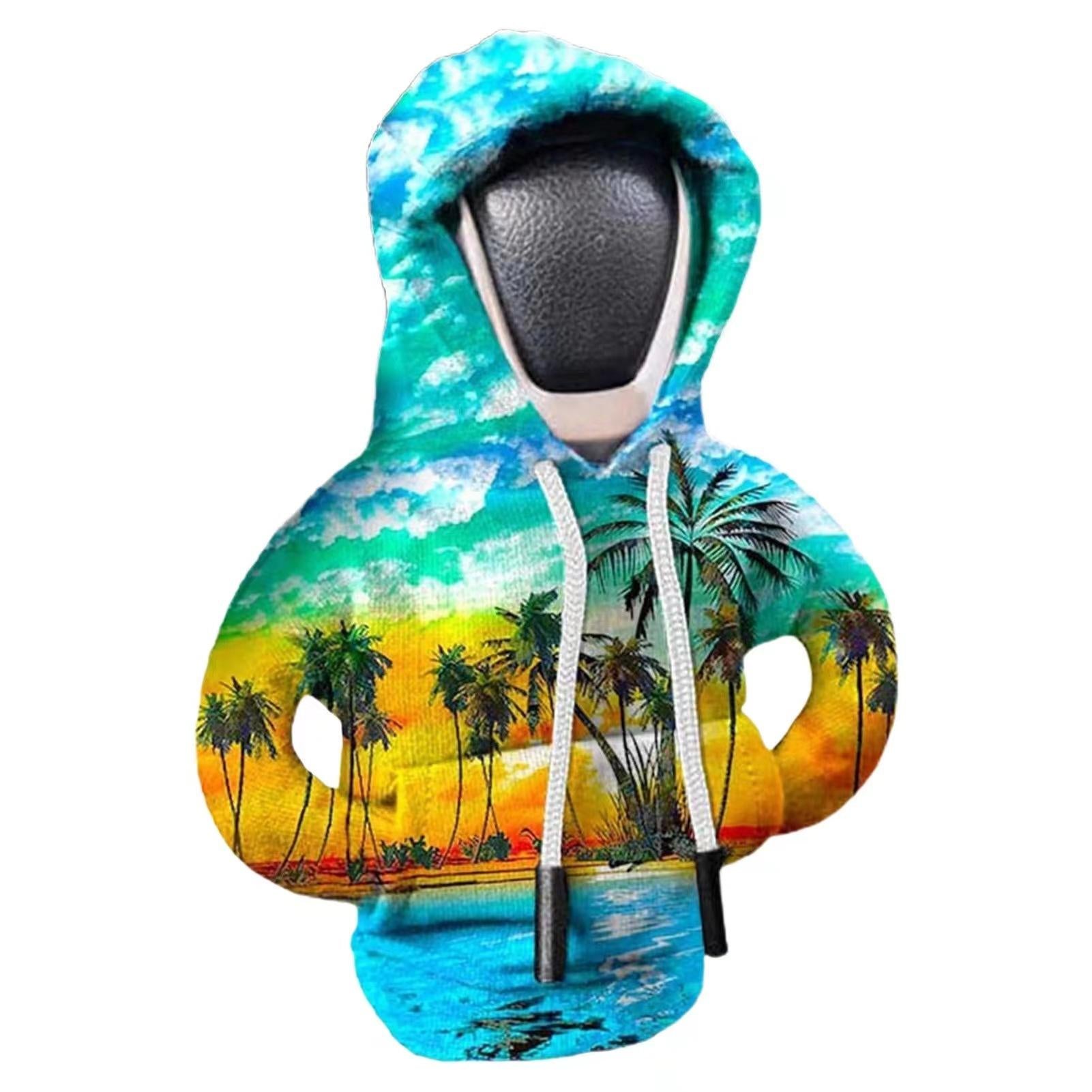 Creative Car Gear Shift Knob Cover – Decorative Protective Sleeve, Anti-Sweat Gear Lever Hoodie Style hoodies mini funny hoodie car decor fyrasol