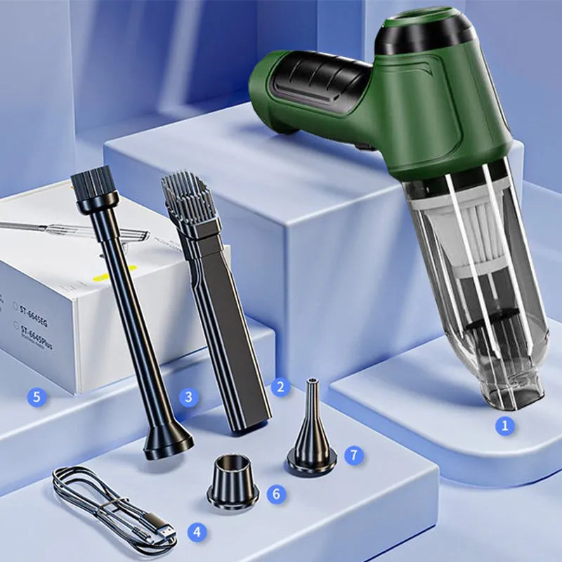 Multifunctional Handheld Car Vacuum – Strong Suction, Lightweight & Easy to Use