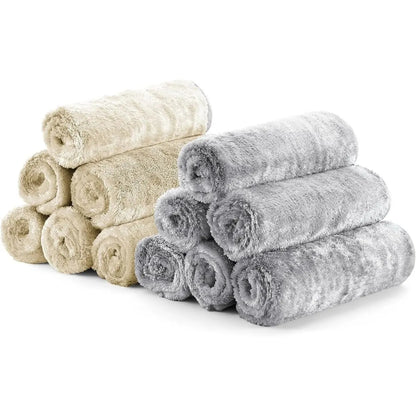 12-Pack Ultra Plush Car Drying Towels – 700GSM Microfiber, 16"x16", Scratch-Free