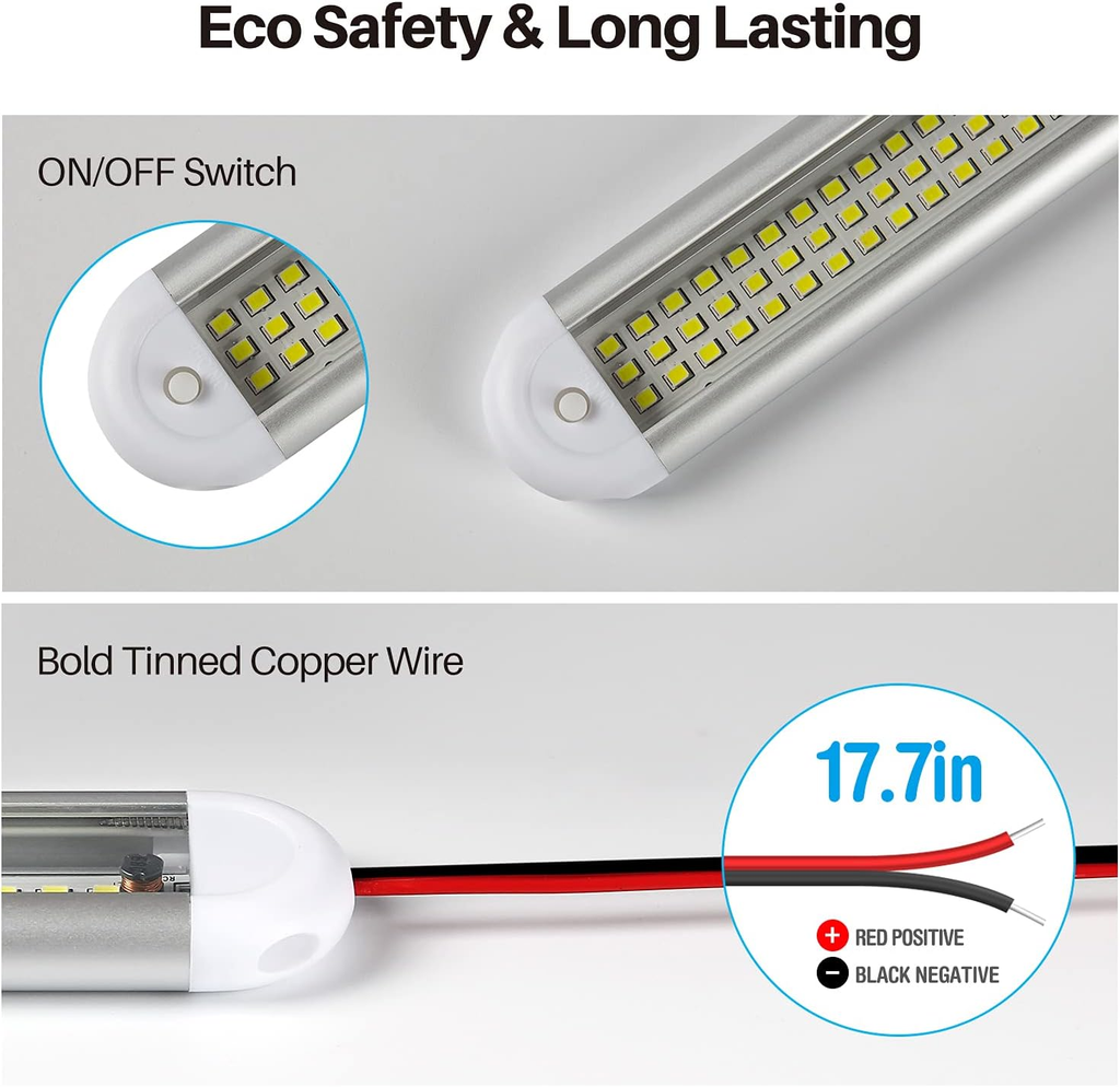 12v LED car light strip, car light strip for car rv van truck van camper boat caravan rv fyrasol