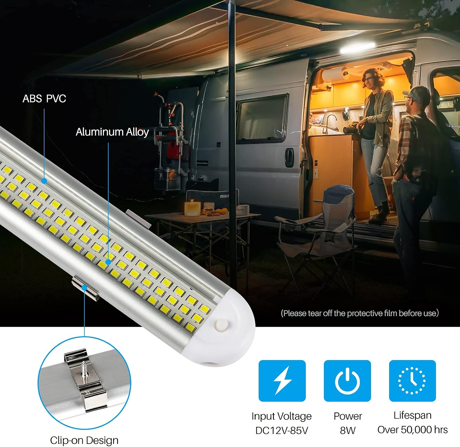 12v LED car light strip, car light strip for car rv van truck van camper boat caravan rv fyrasol