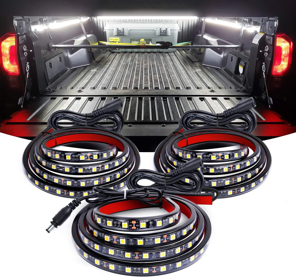 3PCS 60 Inch Truck Bed Light Kit 270 LEDs | Waterproof Cargo LED Light Strips with On/Off Switch fyrasol