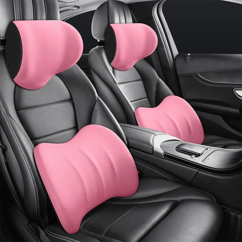 Ergonomic Car Seat Cushion Set – Neck and Lumbar Support for All Vehicles