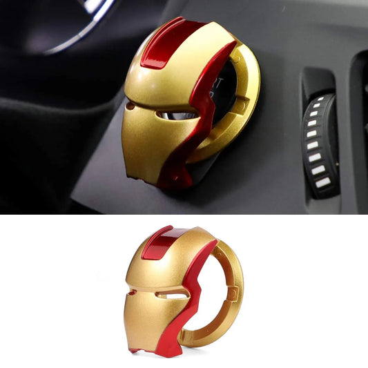 Car Engine Start Button Cover ABS General Motors Ignition Switch Decorative Cover, auto Interior Ignition Accessories Iron Man Mark car Two-Color Start Ring