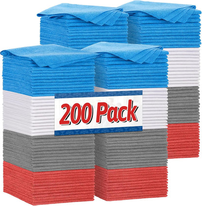 150PCS Microfiber Cleaning Towels – Lint-Free & Scratch-Free for Car & Home