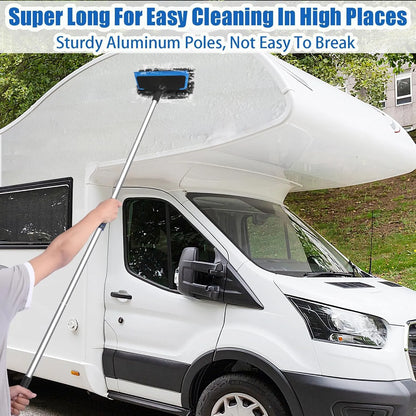 62" Car Wash Mop & Brush Kit – Full Vehicle Cleaning Set with Squeegee, Towels & Tire Brush