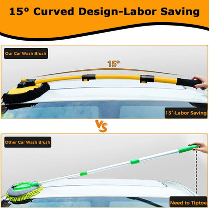 Ergonomic Arc Car Cleaning Brush – Scratch-Free Deep Cleaning