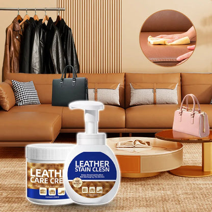 Car Leather Care & Stain Removal Set – Clean, Condition & Protect Your Interior