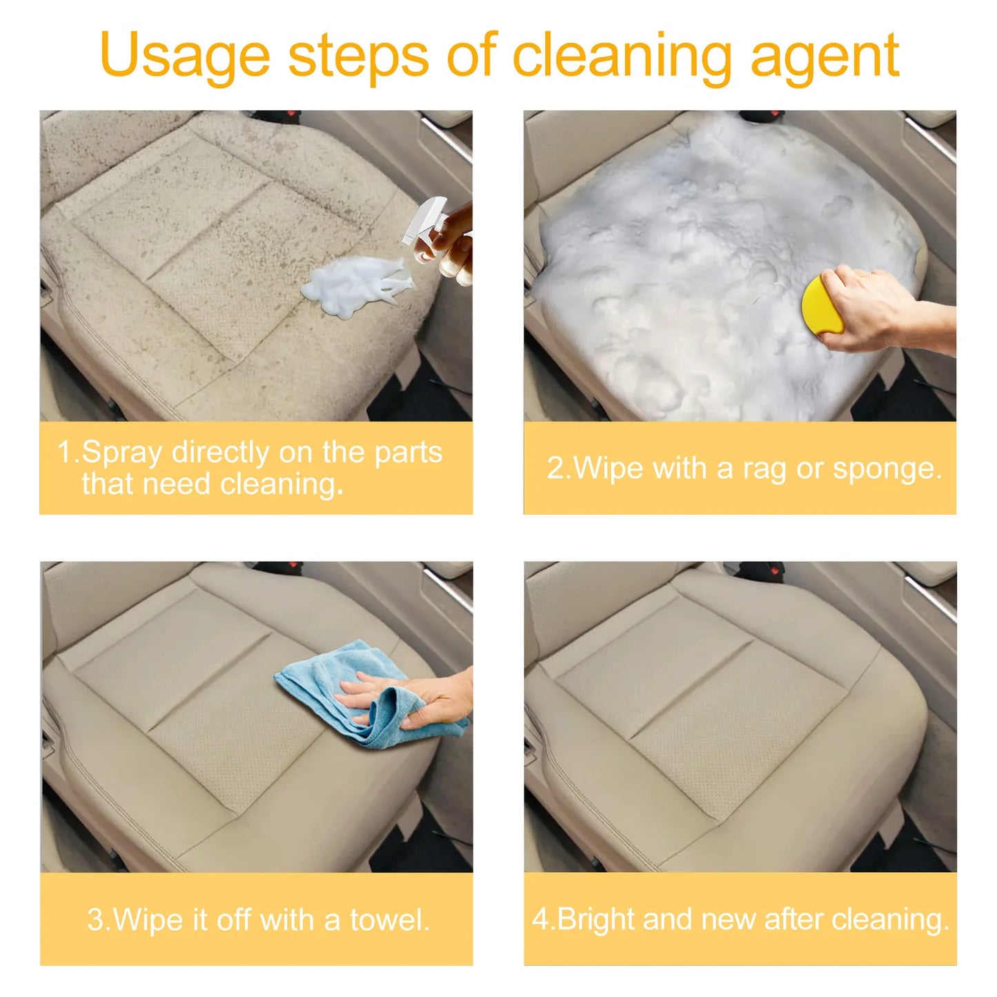 Multi-Purpose Foam Cleaner – Deep Clean for Car Interiors & Surfaces