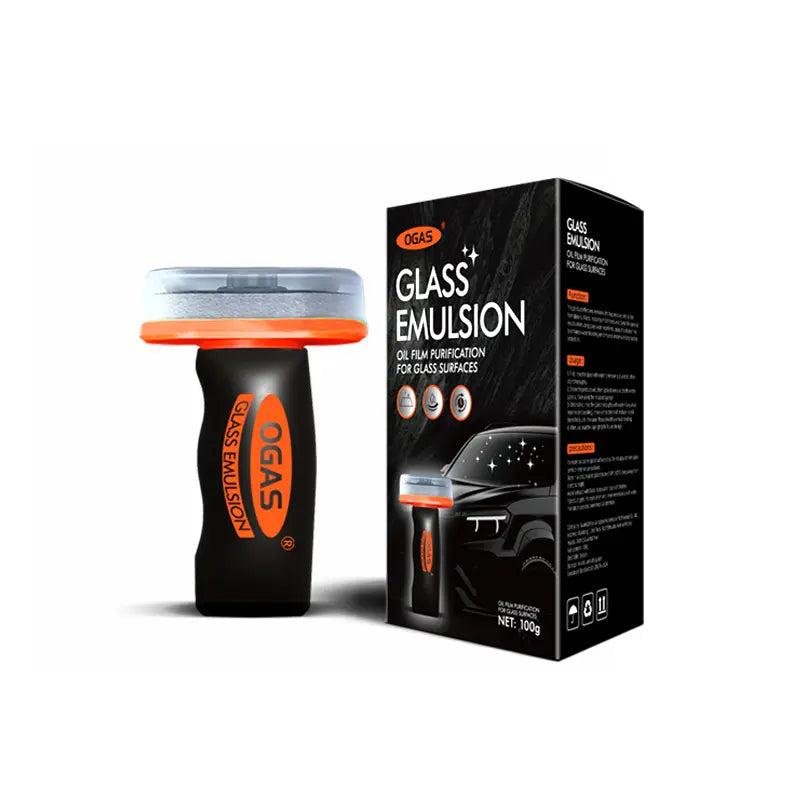 Car Windshield Oil Film Cleaner – Anti-Fog Glass Decontamination Cream, Restore Clarity, Remove Grease & Dirt Instantly (100g Portable)