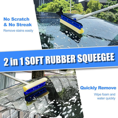 62" Car Wash Brush Kit – Complete Cleaning Set for Car, Truck, SUV, RV