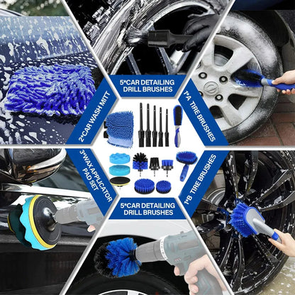 Car Detailing Brush Set – Deep Clean for Interior, Exterior & Wheels