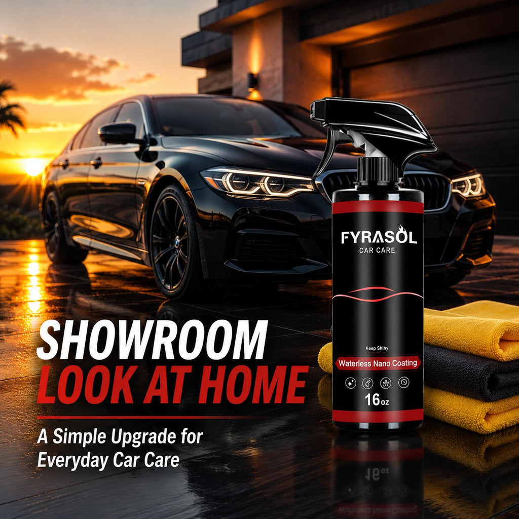 FYRASOL Car Coating Spray Waterless Shine Spray for Cars Quick Spray Wipe Shine Nano Gloss Detailer for Exterior Paint Care fyrasol