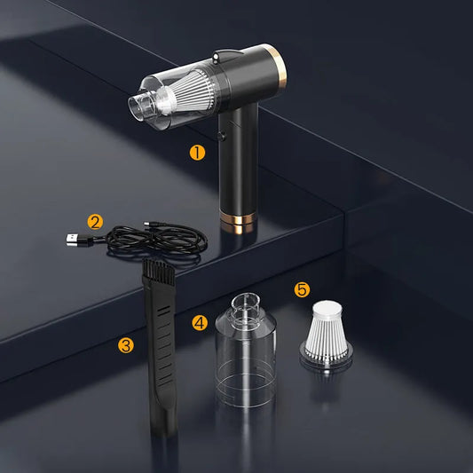 Handheld Cordless Car Vacuum – Perfect for Seats, Floors & Tight Spaces