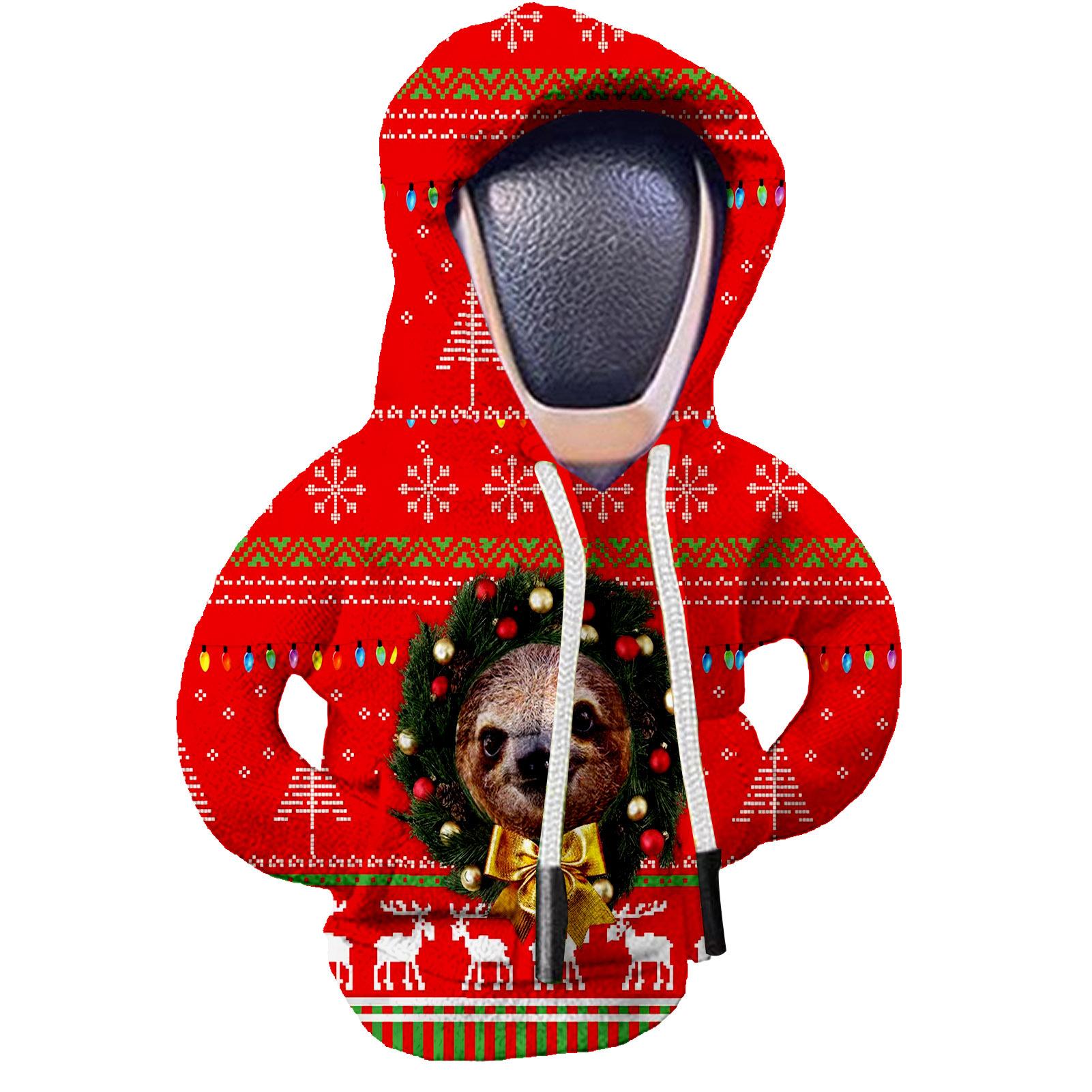 Creative Car Gear Shift Knob Cover – Decorative Protective Sleeve, Anti-Sweat Gear Lever Hoodie Style hoodies mini funny hoodie car decor fyrasol
