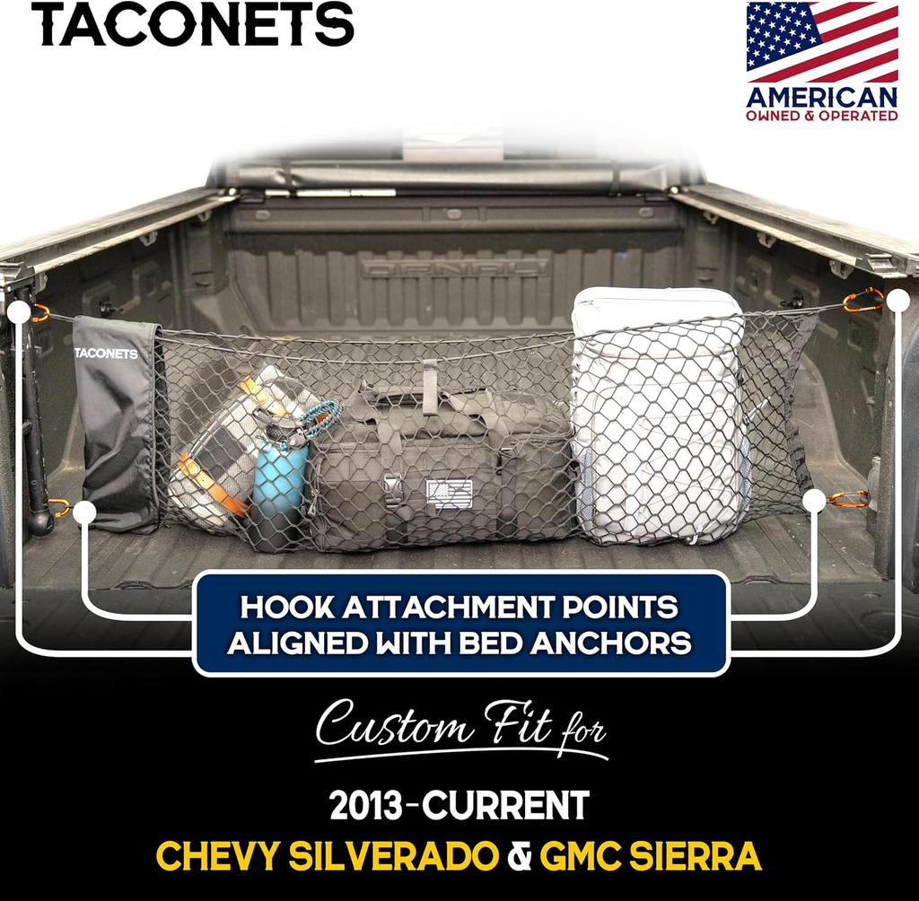 Toyota 4Runner Envelope Cargo Net Integrated Storage Bags Heavy Duty Hooks American Design Integrated Storage Bags fyrasol