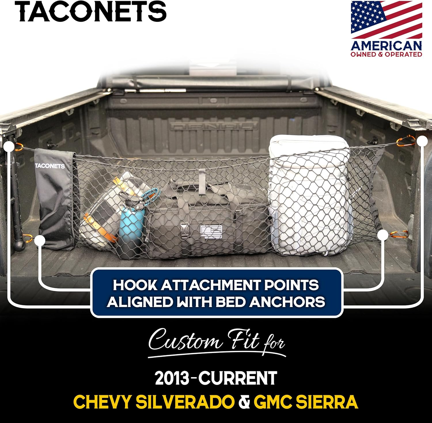 Toyota 4Runner Envelope Cargo Net Integrated Storage Bags Heavy Duty Hooks American Design Integrated Storage Bags fyrasol