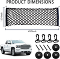 49"X16" truck bed storage box, elastic shrink cargo net suitable for Ford, Chevrolet, GMC, Tantu fyrasol