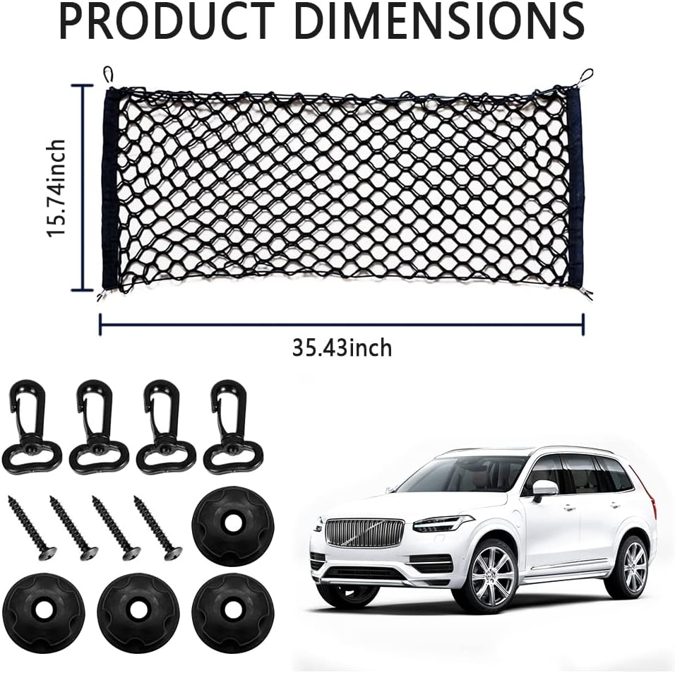 49"X16" truck bed storage box, elastic shrink cargo net suitable for Ford, Chevrolet, GMC, Tantu fyrasol