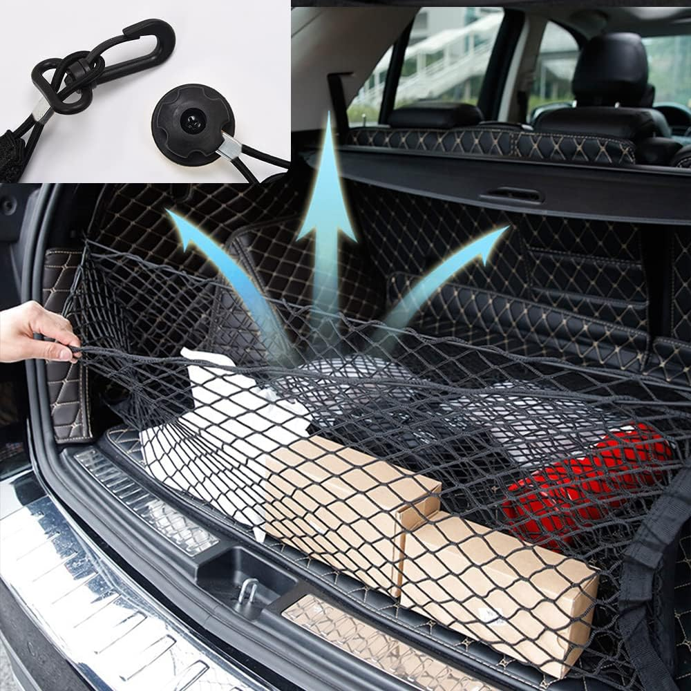49"X16" truck bed storage box, elastic shrink cargo net suitable for Ford, Chevrolet, GMC, Tantu fyrasol