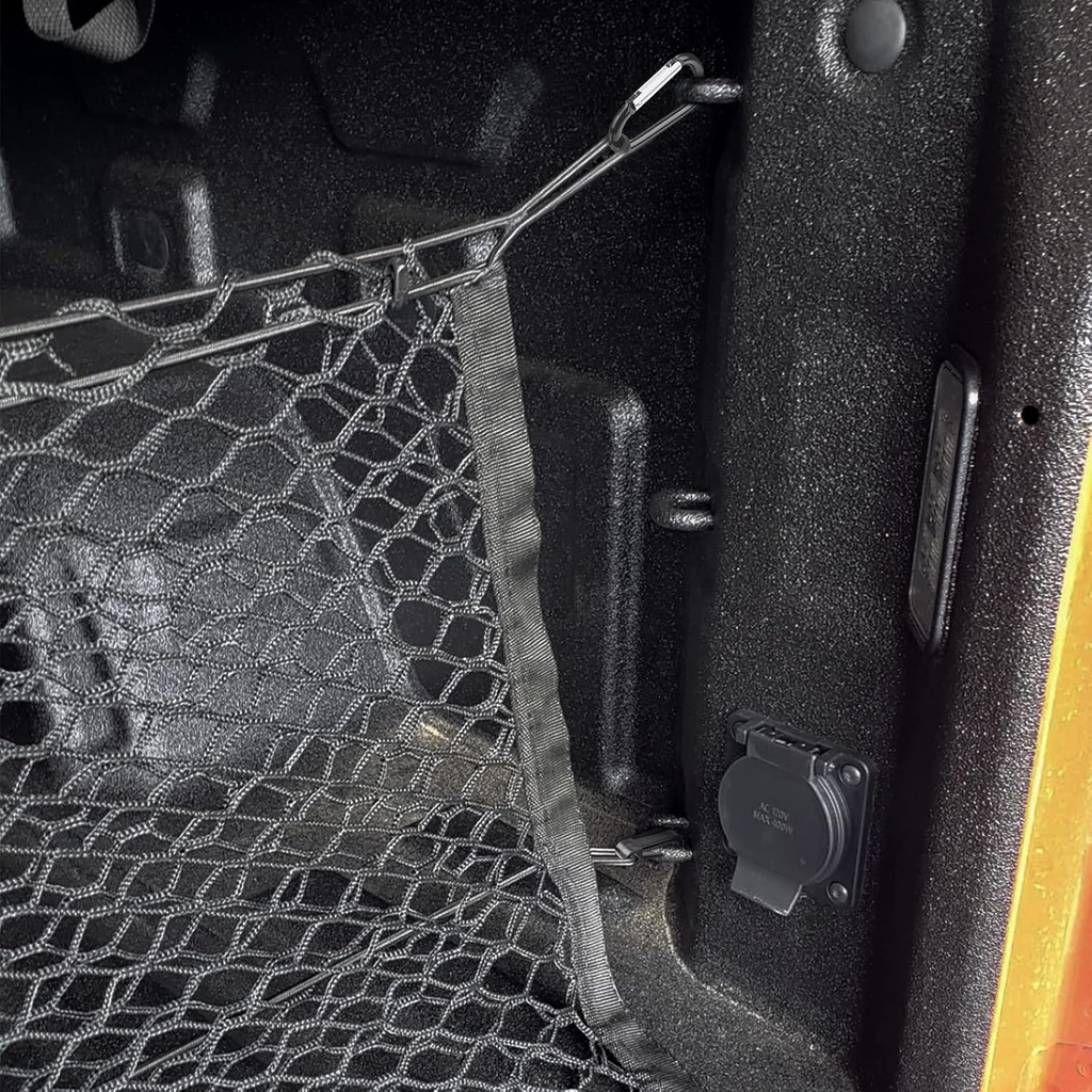 Truck bed net Flexible pickup bed net with 4 metal carabiners Chevrolet Silverado Ford truck fyrasol