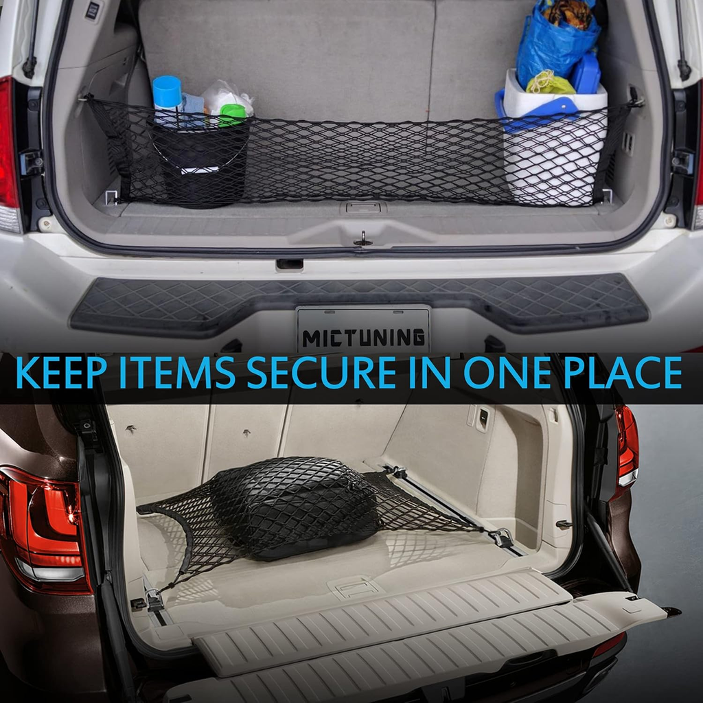 Truck bed net Flexible pickup bed net with 4 metal carabiners Chevrolet Silverado Ford truck fyrasol