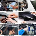 Car Window Tint Film - 5% 20% 35% 50% VLT Options, UV & Heat Blocking, Scratch Resistant fyrasol