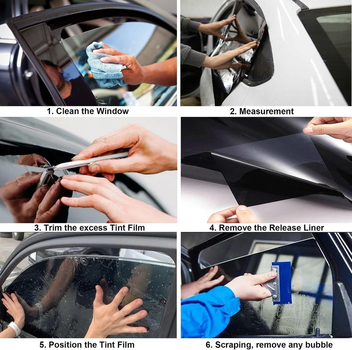Car Window Tint Film - 5% 20% 35% 50% VLT Options, UV & Heat Blocking, Scratch Resistant fyrasol