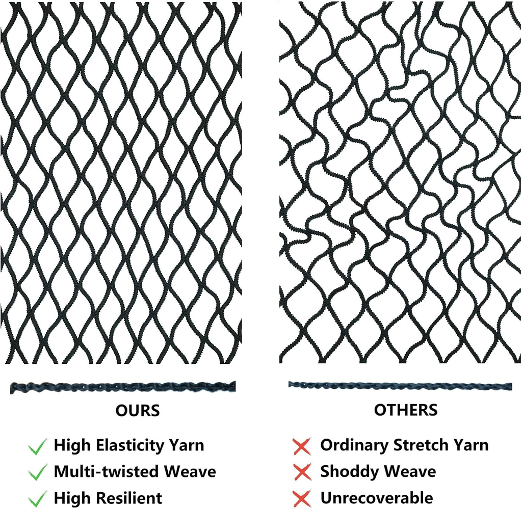Highly Elastic Cargo Net, Simple Truck Bed Cargo Mesh Organizer, Suitable for 5ft - 6ft Standard Bed Trucks fyrasol