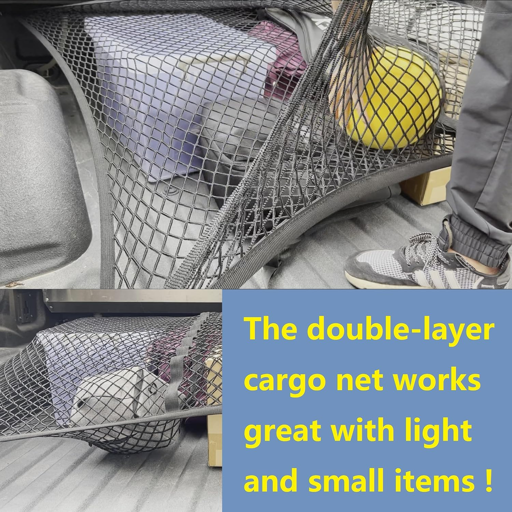 Highly Elastic Cargo Net, Simple Truck Bed Cargo Mesh Organizer, Suitable for 5ft - 6ft Standard Bed Trucks fyrasol