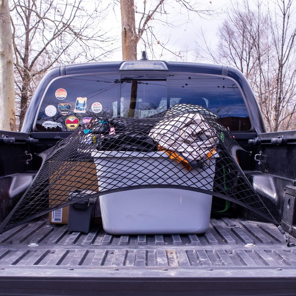 Highly Elastic Cargo Net, Simple Truck Bed Cargo Mesh Organizer, Suitable for 5ft - 6ft Standard Bed Trucks fyrasol