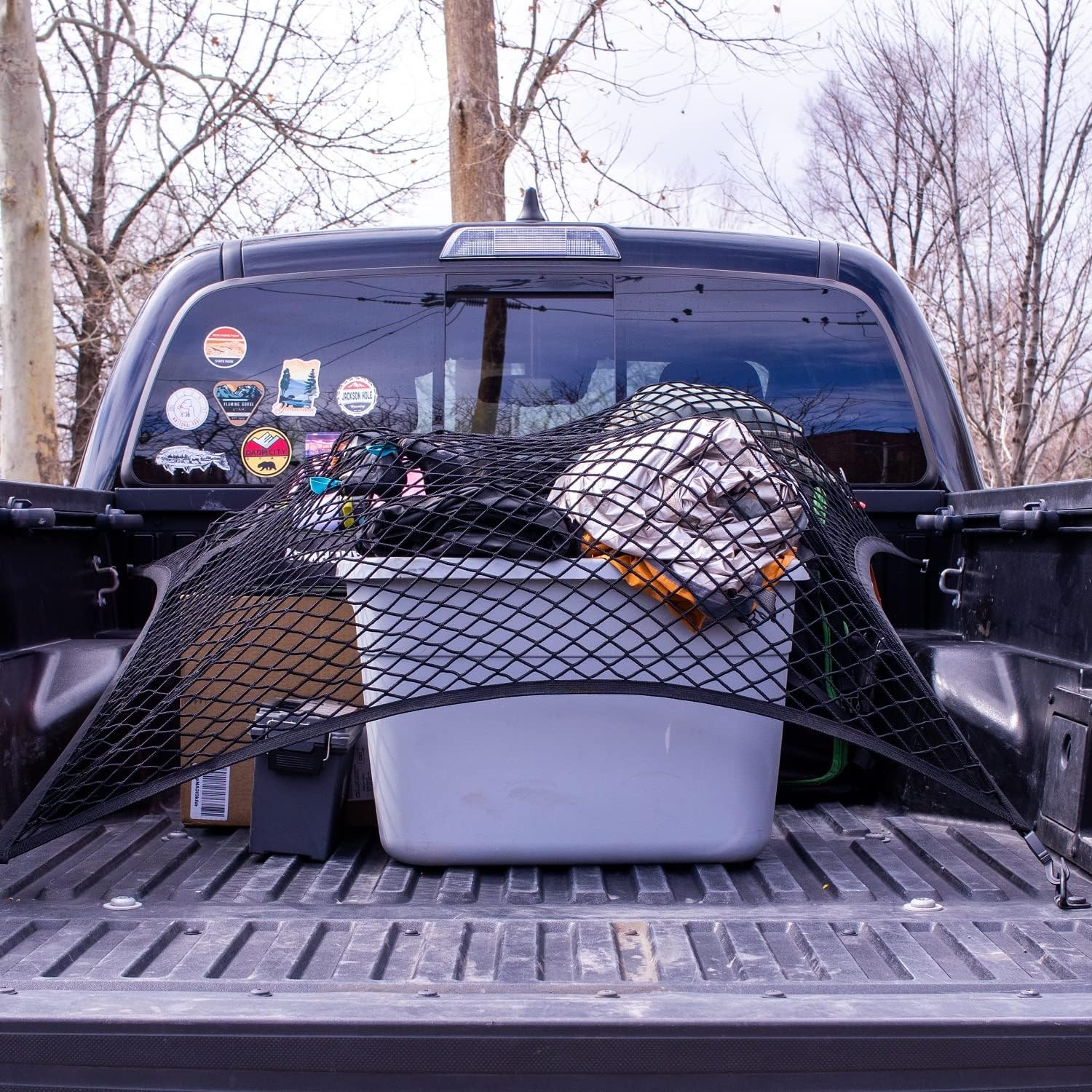 Highly Elastic Cargo Net, Simple Truck Bed Cargo Mesh Organizer, Suitable for 5ft - 6ft Standard Bed Trucks fyrasol