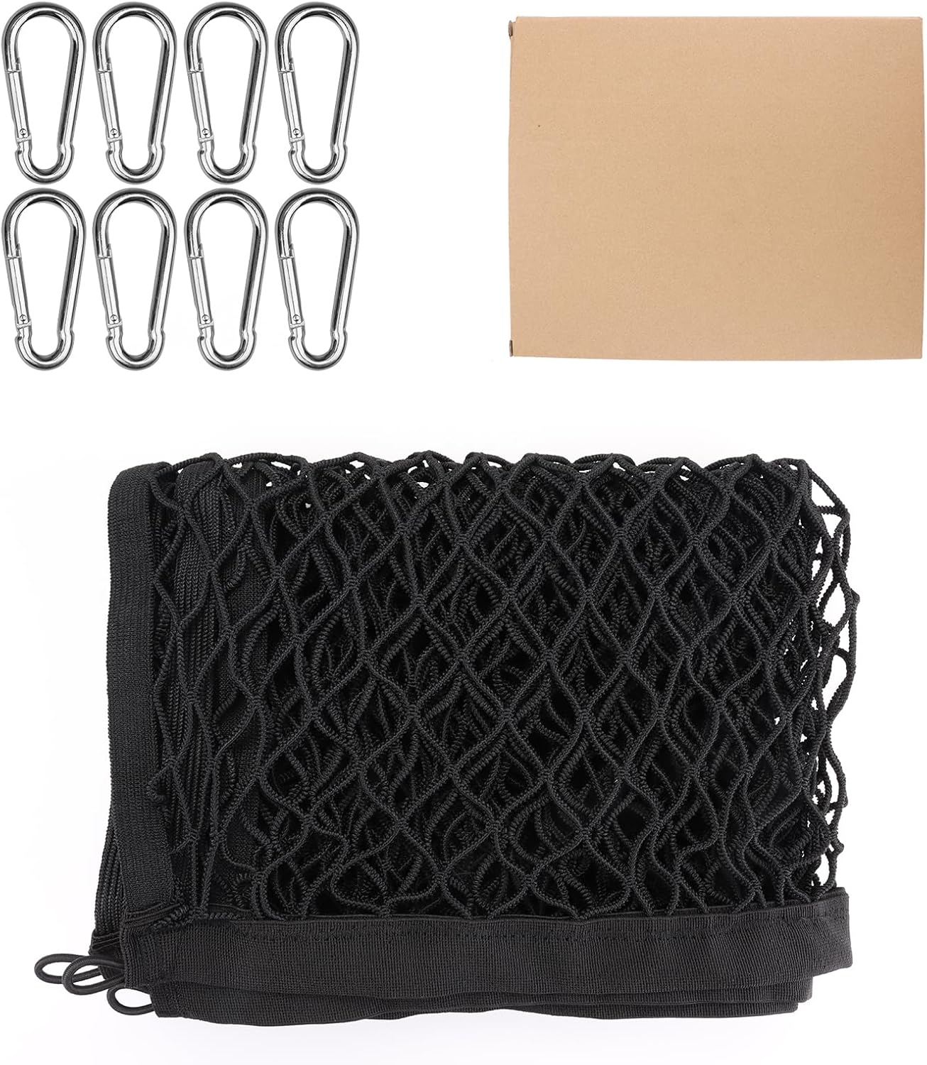 Elastic Truck Bed Net for F150 Tacoma Silverado Sierra RAM Cybertruck | Expands 4x4 to 7x7 ft fyrasol