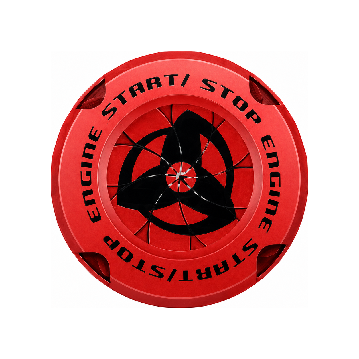 Naruto Style Car Engine Start Button Cover for Vehicles & Motorcycles Full Alloy Protective Design Enhanced Interior Style Sporty Touch fyrasol