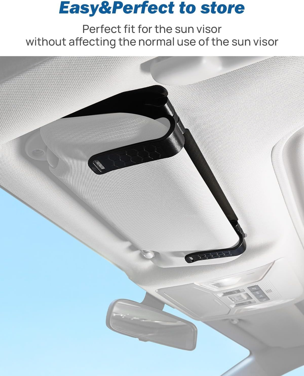 Fyrasol 2-Pack Car Sun Visor Extenders with PC Lens and Side Visors, Anti-Glare Car Sun Visor Extenders mysite